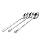 6PCS  Coffee Spoon Long Handle Ice Cream Dessert Tea Spoon For Picnic Drinkware Tableware Kitchen Set Supply 6