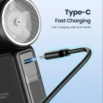 Handheld USB Turbo Fan  Super Strong Airflow Infinite Speed Adjustment Long-Lasting Battery Rechargeable Multipurpose Pocket Fan 5