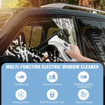 Rechargeable Cordless Window Vacuum Cleaner with Squeegee 150ml Water Tank for Glass Mirror Shower Tile Cleaning Home Car Use 5