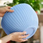 European Style Honeycomb Pattern Imitation Rattan Hanging Hanging Plastic Flower Pot Hanging Pot Indoor Hanging Basket 4