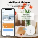 Tuya Zigbee Temperature and Humidity Sensor Intelligent Home Hygrometer work with Smart Life Alexa Google Assistant 3