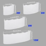 LED Wall Light Waterproof IP65 Outdoor Wall Lamp Garden Porch Light Decor Garden Yard Bathroom Bedroom Living Room AC85-265V 6