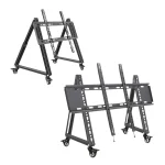 Low Height Mobile TV Stand for Flat Curved Screen TV, LED, LCD Versatile Sturdy 2