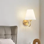 Modern Fabric Wall Lamps Retro Bedside Wall Lamp Living Room Wall Lights Simple Loft Wall Sconce Lighting Fixture AC85-265V E27 3