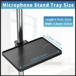 Universal Microphone Stand Tray High Quality Plastic Recording Sound Card Tray Live Streaming Music Stand Studio Mic Accessories 5