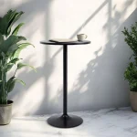 Bistro Pub Table 40 Inch Height Cocktail Table Round Bistro Bar Table for Home and Kitchen Dining 5