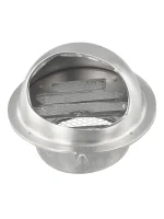 Stainless Steel Vent Cap Rainproof Exterior Wall Air Outlet Grille Round Heating Cooling Vent Cover 75/80/100/20/150/160MM 4
