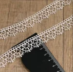 1 Meters/1.5 Meter Ivory Lace Trim Polyester Embroidered Lace Fabric Sewing Lace Ribbon Apparel Accessories Trims 2cm Width 2