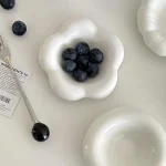 【Nice】Ketchup Ceramic Sauce Bowl, White Seasoning Dish, Mini Honey Vinegar Dish, Gravy Dipping Bowl, Jewelry Display 5