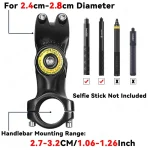 Motorcycle Bicycle Selfie Stick Monopod Mount Handlebar Bracket for Insta360 X5 X3 X4 GoPro Hero 13 12 11 10 9 8 DJI Accessories 2