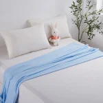 100% Bamboo Fiber Air Condition Quilt Spring Thin Diamond Grid Lightweight Breathable Summer Blanket Soft Skin-friendly Duvet 3