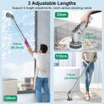 Electric Bathroom Cleaning Brush 10 in 1 Multifunctional Household Wireless Electric Spin Scrubber Cleaning for Kitchen Toilet 5