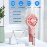 Portable Humidifier Fan Mini Handheld Mist Fan Portable USB Rechargeable Handheld Fan with Humidifier Mini Water Spray Hand Fan 5