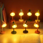 Portable LED Mini Desk Lamp with Clip USB Powered Reading Light for Bedroom Dorm Bed Table Study Night Lamp 2