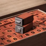 70 pcs English letters and numbers Wooden Rubber Stamps Sets Diy Rubber Stamp For Card Making Scrapbooking supplies 5
