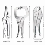 AIRAJ 7 inch Multifunctional Pliers, Locking pliers Carbon Steel Electrician, Anti Slip Maintenance, Durable Manual Tool