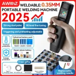 AWithZ Portable Spot Welder DIY Handheld Spot Welding Machine 90 Gears Adjustable Spot Welding for 18650 Lithium Battery