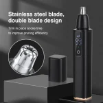 Electric Nose Hair Clipper Rechargeable Automatic Shaving Nose Trimmer Unisex Professional Washable Painless Nose Hair Trimmer 2
