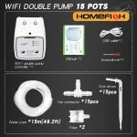 WIFI Intelligent Watering Device Double Pump Timed Automatic Drip Irrigation System Remote APPController for Garden Plant Flower 5