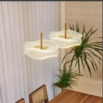 Nordic LED Pendant Lamp Fixture Indoor Lighting Hanging Lamp Dining Tables Living Room Stairs Home Decor Lustre Pendant Light 4