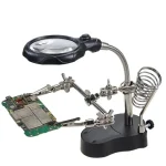 13.5X 12X Welding Auxiliary Clip Magnifier Electric Soldering Iron Circuit Board Welding Iron Magnifying Glass Bracket Tools ﻿ 2