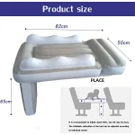 Infant Inflatable Mattress Kids Car Rear Car Mat Foldable Airplane Mattress Outdoor Travel Thickened Flocking Air Mattress 6