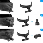 Motorcycle Helmet Chin Mount For DJI OSMO Action 6/5/4/3 GoPro 13 12 11 10 9 8 Full Face Camera Holder Riding Gear Accessory 3