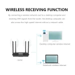 2.4Ghz Wireless Mini USB WiFi Adapter 150Mbps Ethernet Network Card USB 2.0 Receiver Dongle 802.11AX For PC Laptop Win 7 8 10 11 3