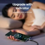 0.25/1/1.5/2M 240W Nylon USB C PD Super Fast Charging Data Cable with LED Digital Display USB To Type C Quick Charge Data Cords 3