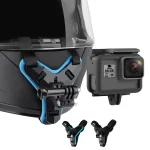 Motorcycle Helmet Chin Strap Mount for GoPro Hero 13 12 11 10 9 8 DJI Osmo Insta360 SJCAM SJ4000 AKASO Action Camera Accessories 6