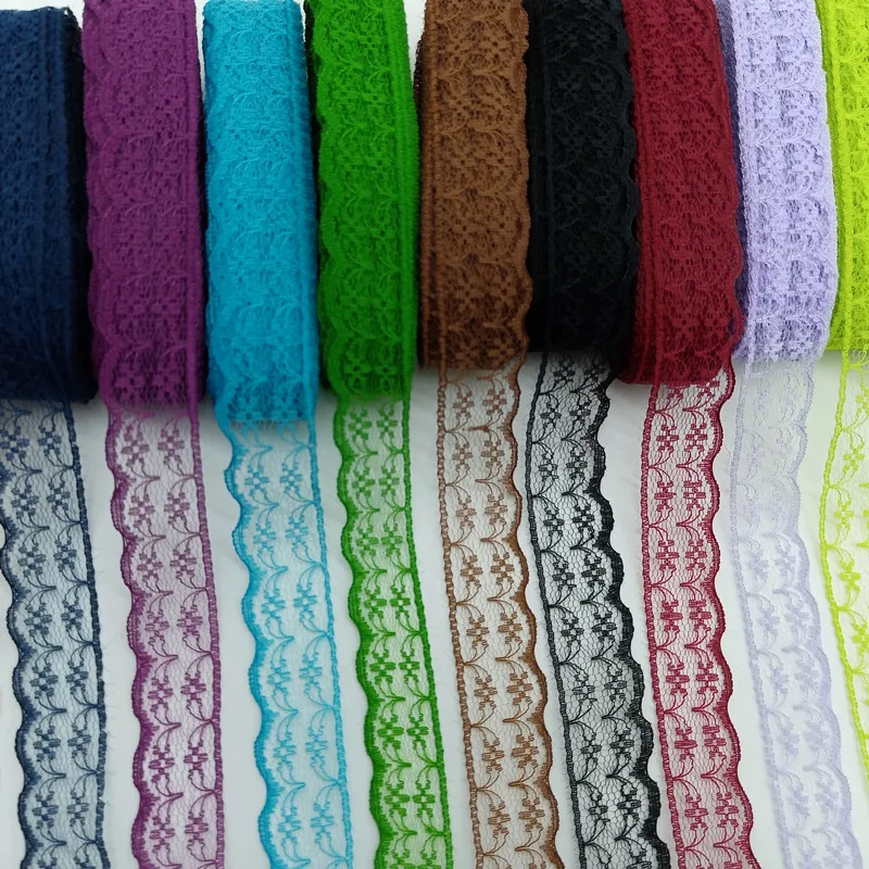 10yards Lace Ribbon Wedding Dress Fabrics for Embellishments for Sewing Handicraft Accessories Needlework Materials Width 2.3cm 10yards Lace Ribbon Wedding Dress Fabrics for Embellishments for Sewing Handicraft Accessories Needlework Materials Width 2.3cm