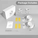 LED Indoor Wall Lamps with 2000mah Rechargeable Battery 360 Rotation Wall Light Adjustable Modern Nordic Fixtures Bedroom Decor 2