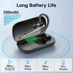 New Bee M53 Bluetooth Headset Wireless Headphone Dual-Mic Mute Noise Cancelling Earpiece Handsfree Earphones for Driver Office 2