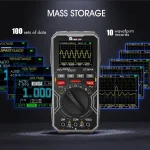 TOOLTOP ET2010A 2 IN 1 Digital Oscilloscope Multimeter 2.5Msps 1MHz Portable Multimeter Multifunctional Electrical Test Tool 3