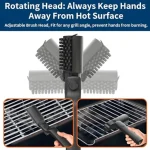 NEW Electric BBQ Grill Brush High Temperature Resistant 180° Adjustable 3 Speeds Mins Grill Cleaner for Outdoor Griddles Smokers 4