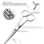 Professional Hairdressing Barber Scissors Stainless Steel Hair Cutting Shears for Salon Stylists Home Use with Ergonomic Design 5