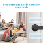Tuya Smart Door Lock Bluetooth Fingerprint Recognition Electronic Lock Smart Life Home Automation System Supports Hotel Office 5