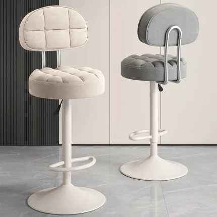 Bar chairs, modern minimalist stools, rotating bar stools, home bar chairs, counter round stools, rotating chairs