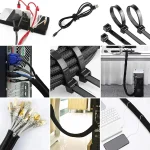 173 PCS Cable Organizer Clips Office Cable Management Kit Cord Management Cord Organizer Tie for Car Office Home 4