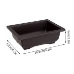 Rectangular Flowerpots Plastic Bonsai Plants Pot Square for Flower Balcony Garden Yard Landscape Bonsai Pot Trays Home Decor 6