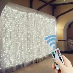 3/4/6m Curtain 100/600LEDString Lights Garland USB Festoon Remote Control Fairy Garland Lights Christmas Decoration Bedroom Home