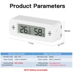 Tuya Zigbee WiFi Temperature And Humidity Sensor APP Remote Monitor For Smart Home var SmartLife WorkWith Alexa Google Assistant 6