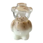 Cute Bear Glass Cup Cartoon Bear Shaped Coffee Mug Bear Shaped Glass Cup Beverage Glasses for Girlfriends Female Birthday Gift 4