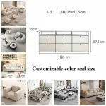 Modern Living Room Cabinet Modular Sideboard Storage Cabinets Combination TV Stand for Customizable Steel Frame Wood  Furniture 2
