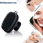 Silicone Face Scrubber for Men and Women Facial Cleansing Brush Silicone Face Wash Brush Manual Cleansing Skin Care Face Brushes 3