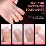 120 Pieces of Transparent Coffin/Almond/Fine High Heels/椭圆形/Square/Other Shape Style Boxed Nails, 12 Sizes Full Coverage Acrylic Pressure-Stick Nails, Suitable for Home DIY Manicure, Art and Manicure Salon Use or Gifts for Women's Nail Care Essential Christmas Nails 5