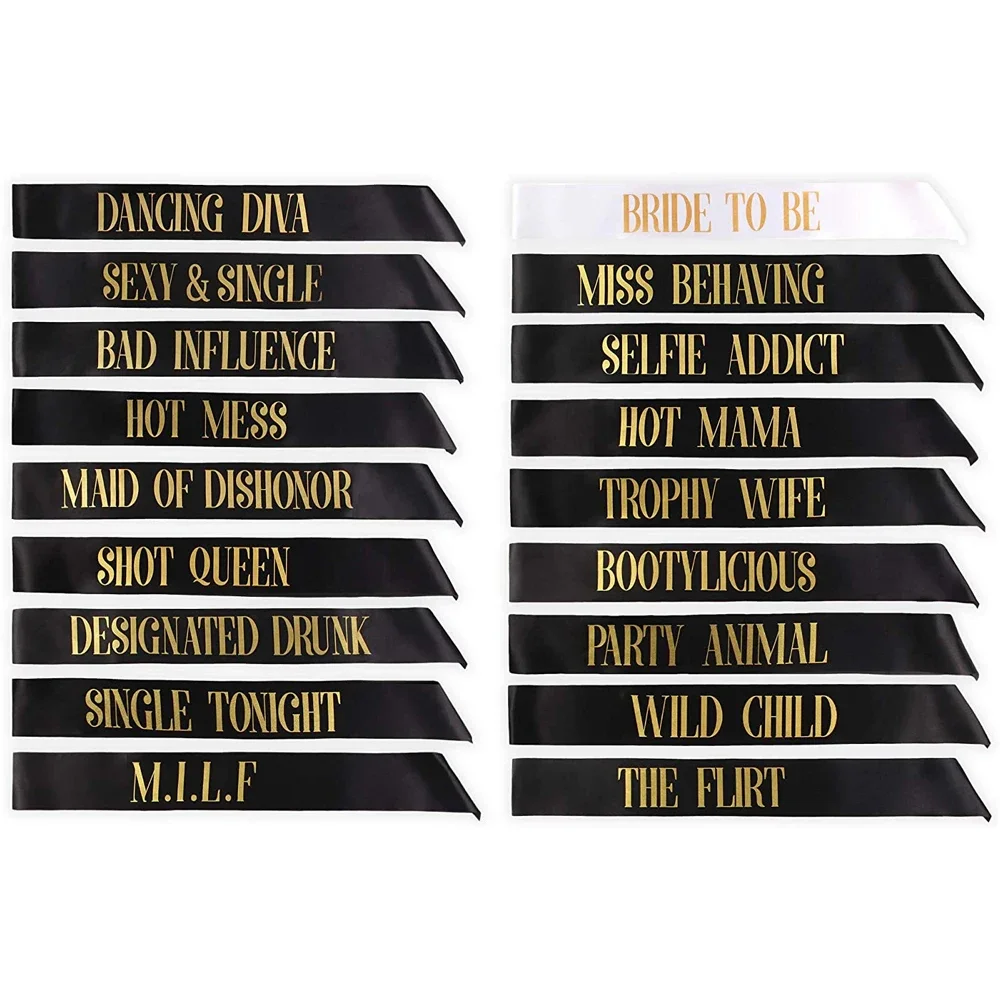 Bride To Be Team Bride Tribe Sash Set for Wedding Bachelorette Party Bridal Shower Hen Girls Night Out Decoration Favor Gifts Bride To Be Team Bride Tribe Sash Set for Wedding Bachelorette Party Bridal Shower Hen Girls Night Out Decoration Favor Gifts