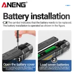 ANENG GN805 Combustible Gas Detector Gas Analyzer Gas Leakage Meter 50~10000PPM Sound Alarm Environmental Multiple Detectable 4