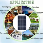 300W 12V Solar Panel Kit Complete Polycrystalline USB Power Portable Outdoor Rechargeable Solar Cell Solar Generator for Home 4
