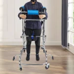 Rollator Walker 8-Wheel Adjustable Mobility Aid, 220lbs Capacity, Seat & Brakes for Elderly, Rehabilitation 6